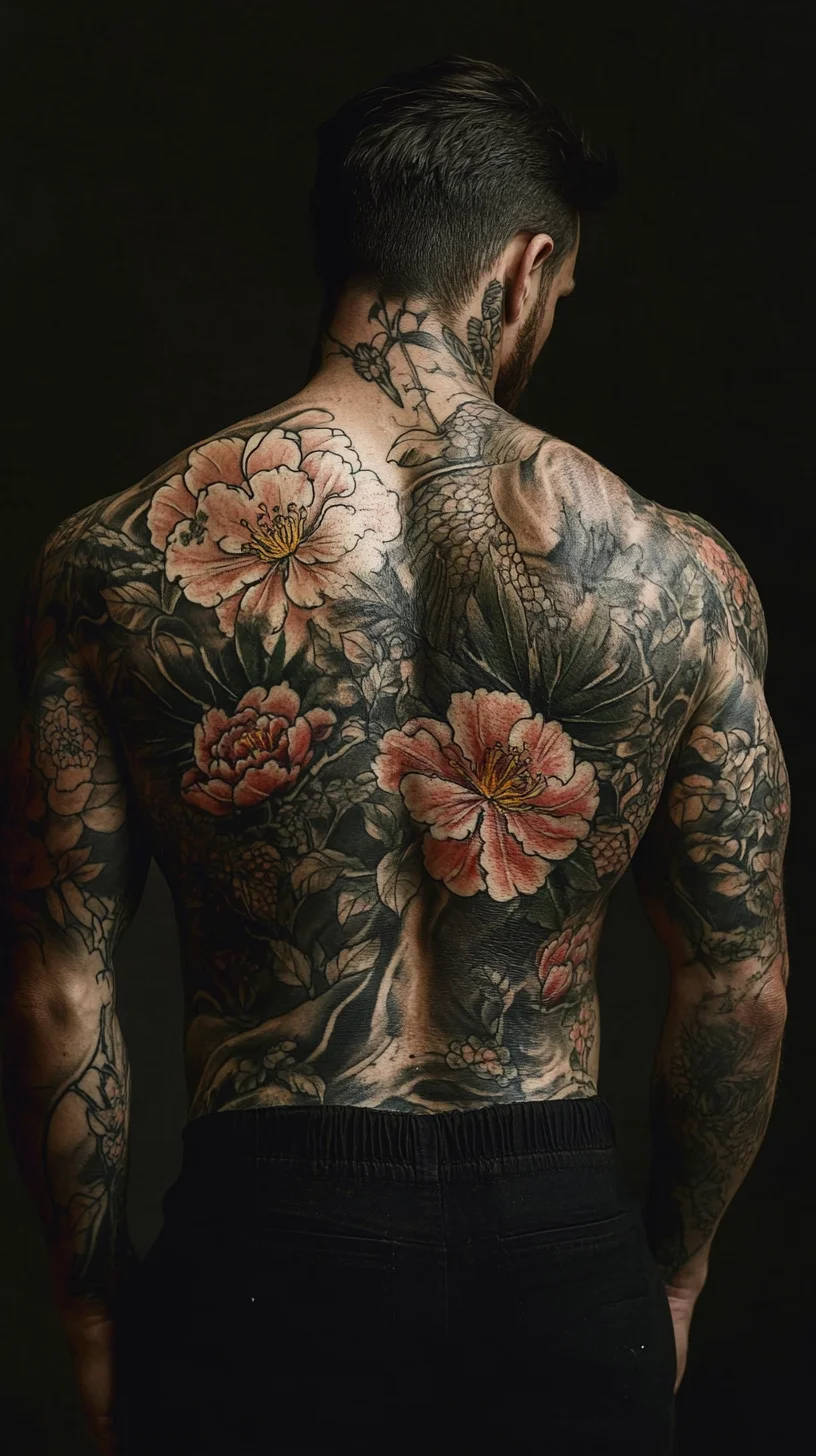 Bold Floral Back Tattoo: Unveiling Nature’s Artistry in Ink