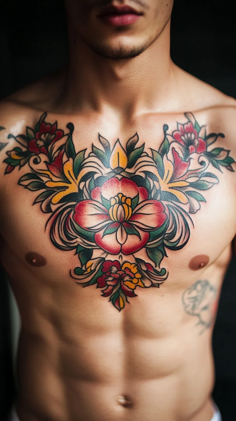 Bold Floral Tattoo: A Vibrant Expression of Nature’s Beauty on Skin