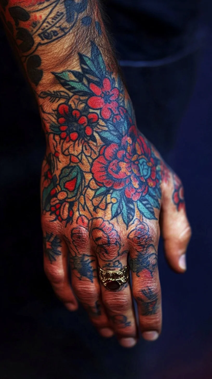 Bold Floral Tattoos: A Vibrant Expression of Art on Skin