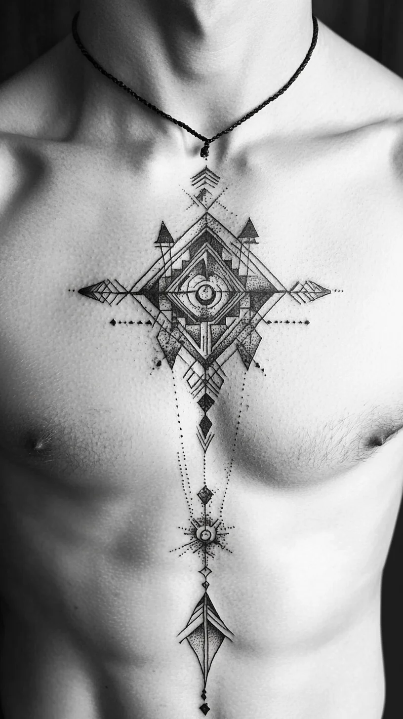 Bold Geometric Tattoo Design: A Stunning Statement of Personal Artistry