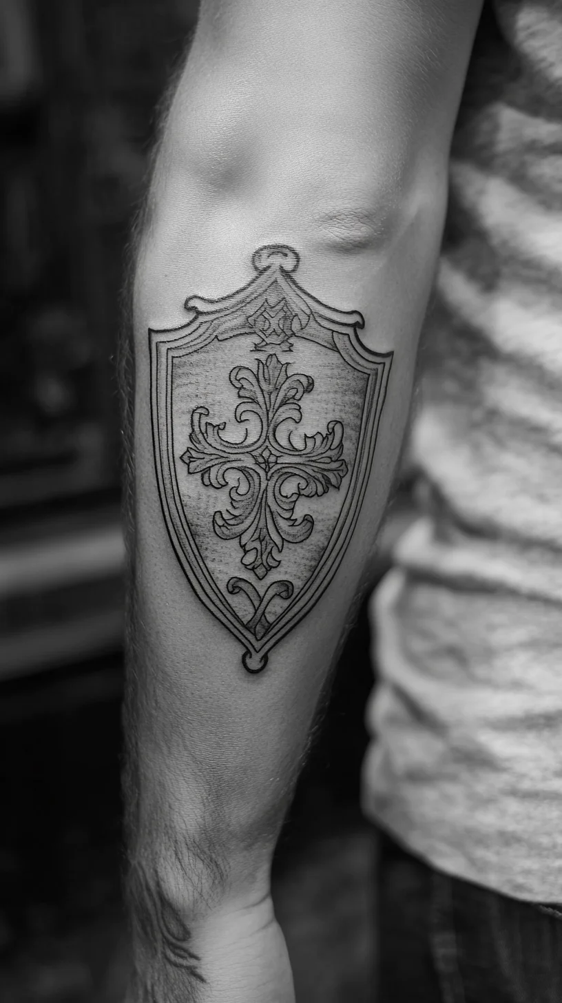 Bold Shield Tattoo: A Timeless Symbol of Strength and Protection