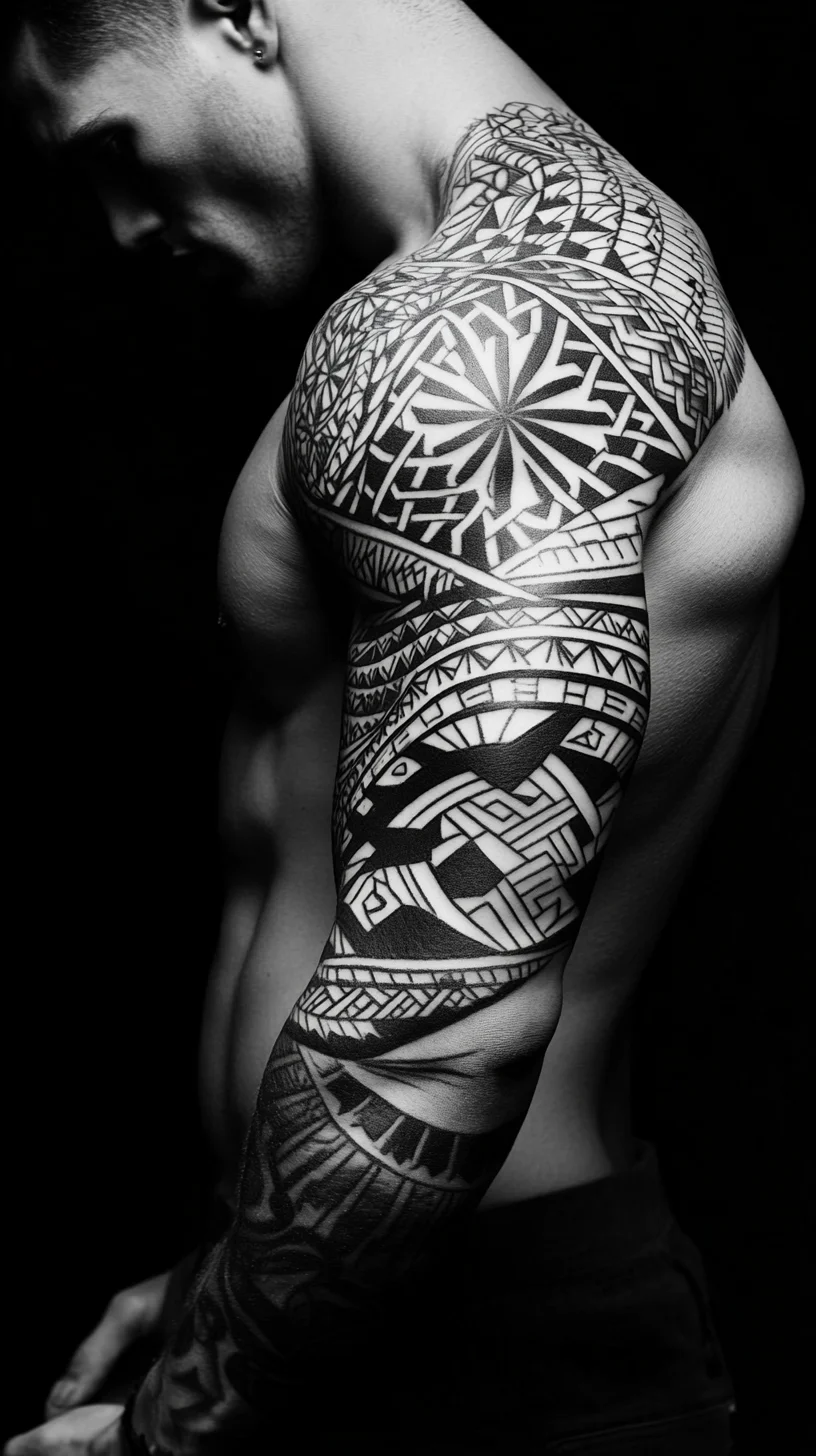 Bold Tribal Ink: A Masculine Statement of Strength and Heritage