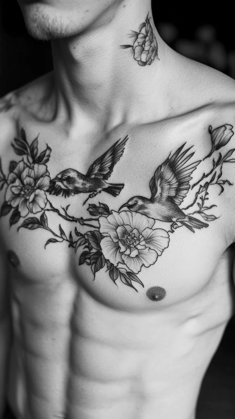 Captivating Chest Tattoos: Nature-Inspired Designs for Bold Self-Expression