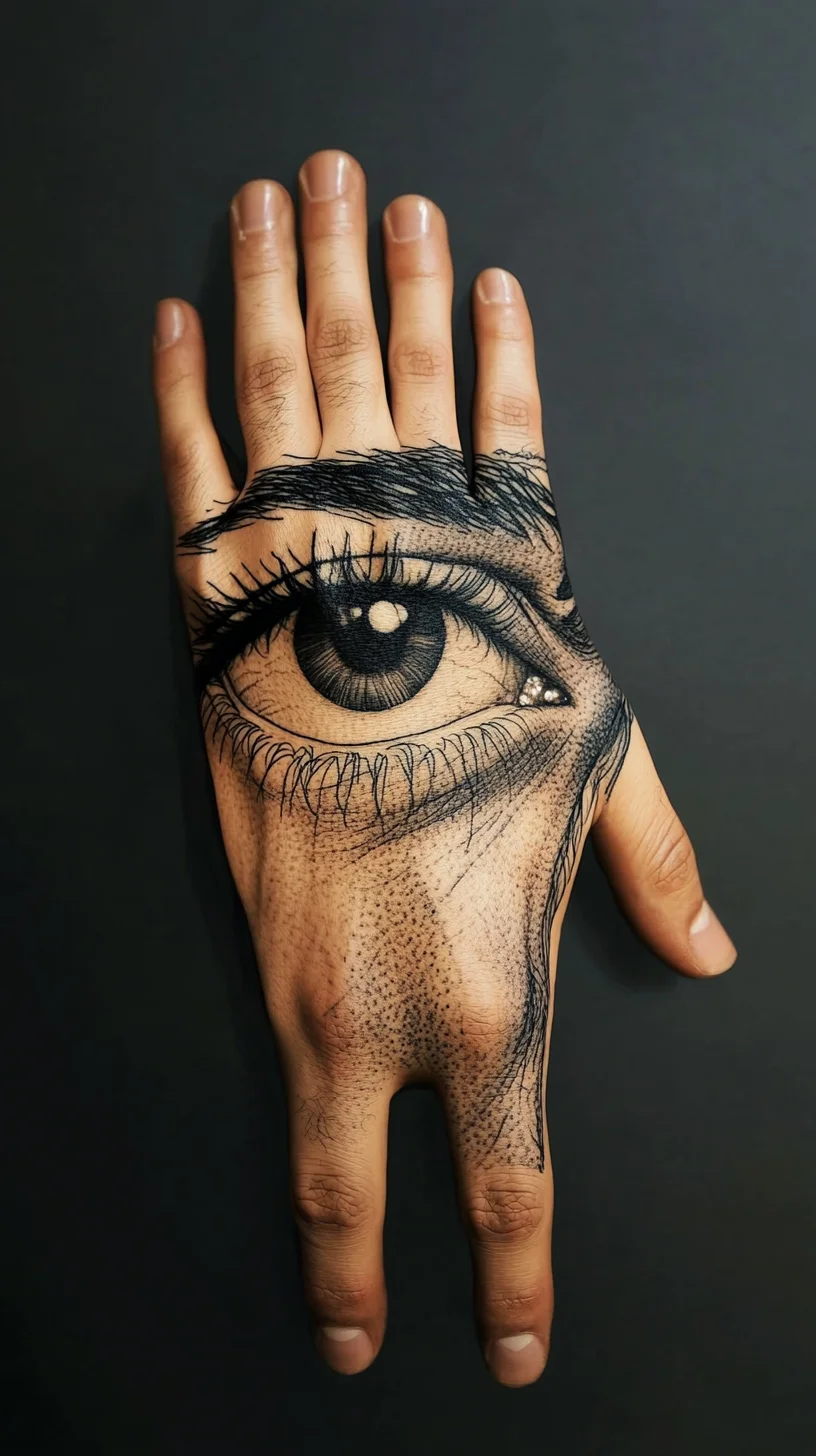 Captivating Hand Tattoos: The All-Seeing Eye Design