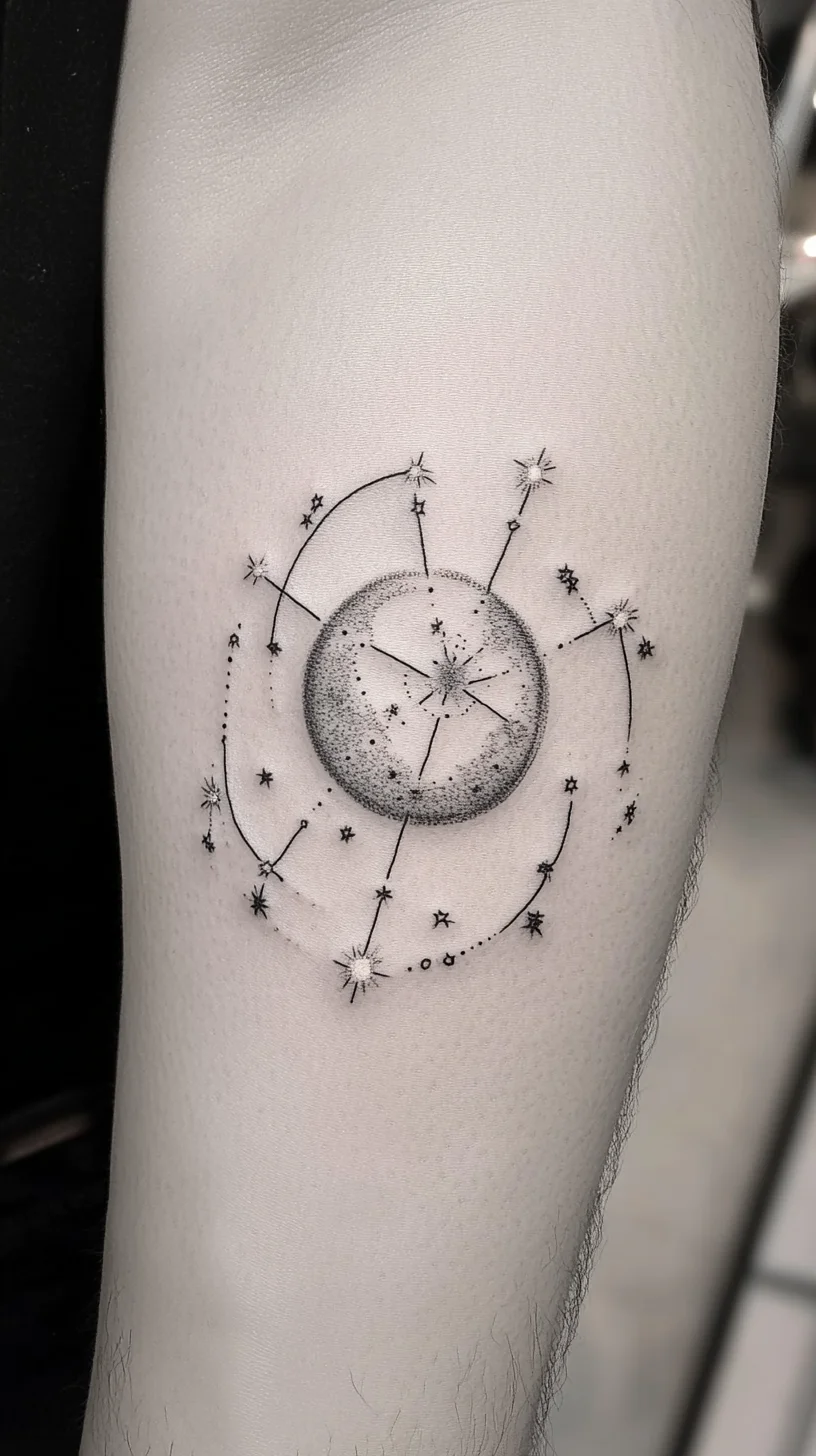 Celestial Symphony: A Stunning Galaxy Tattoo for Cosmic Souls