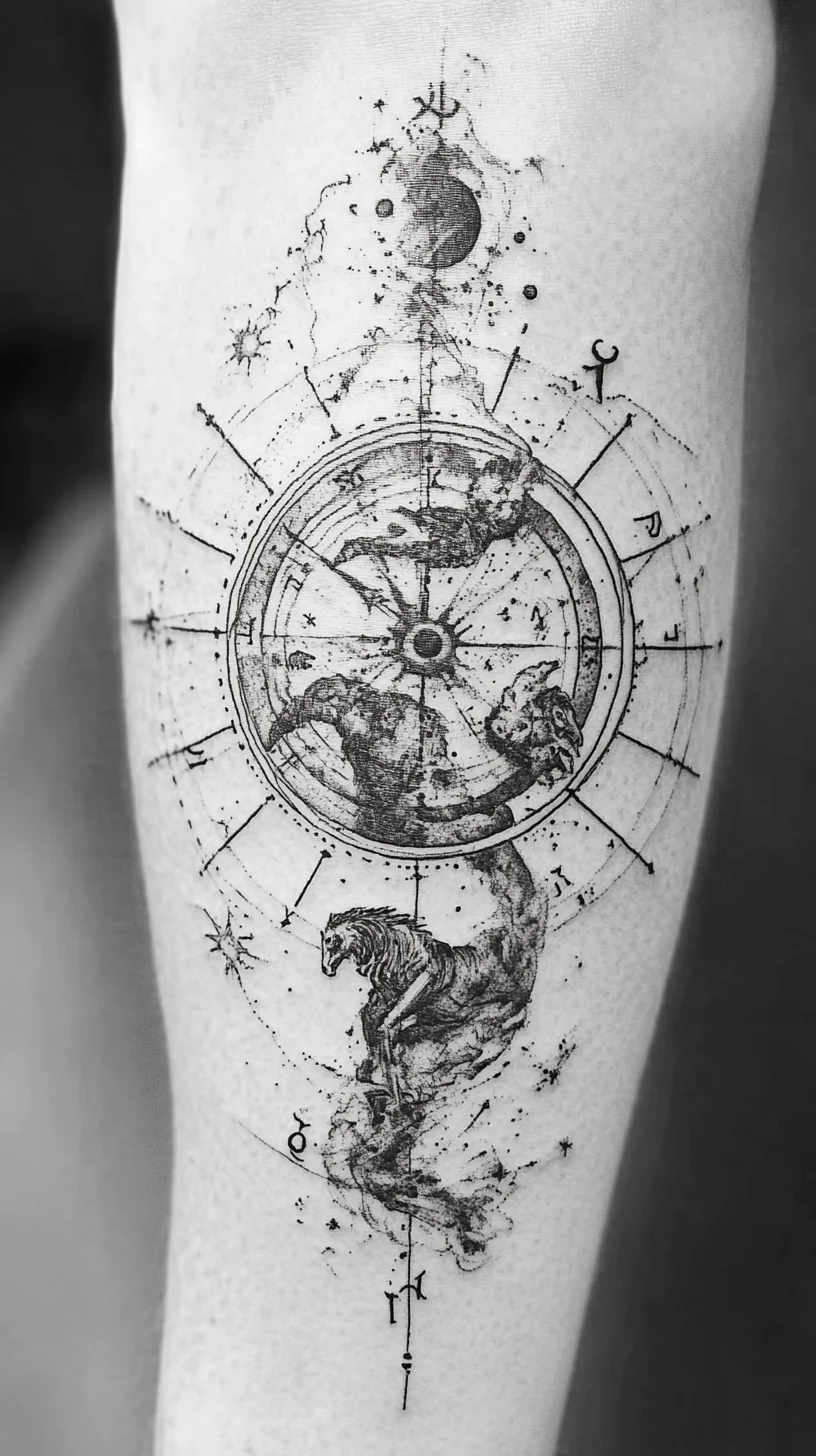 Celestial Wonders: A Cosmic-Inspired Tattoo that Tells Your Story