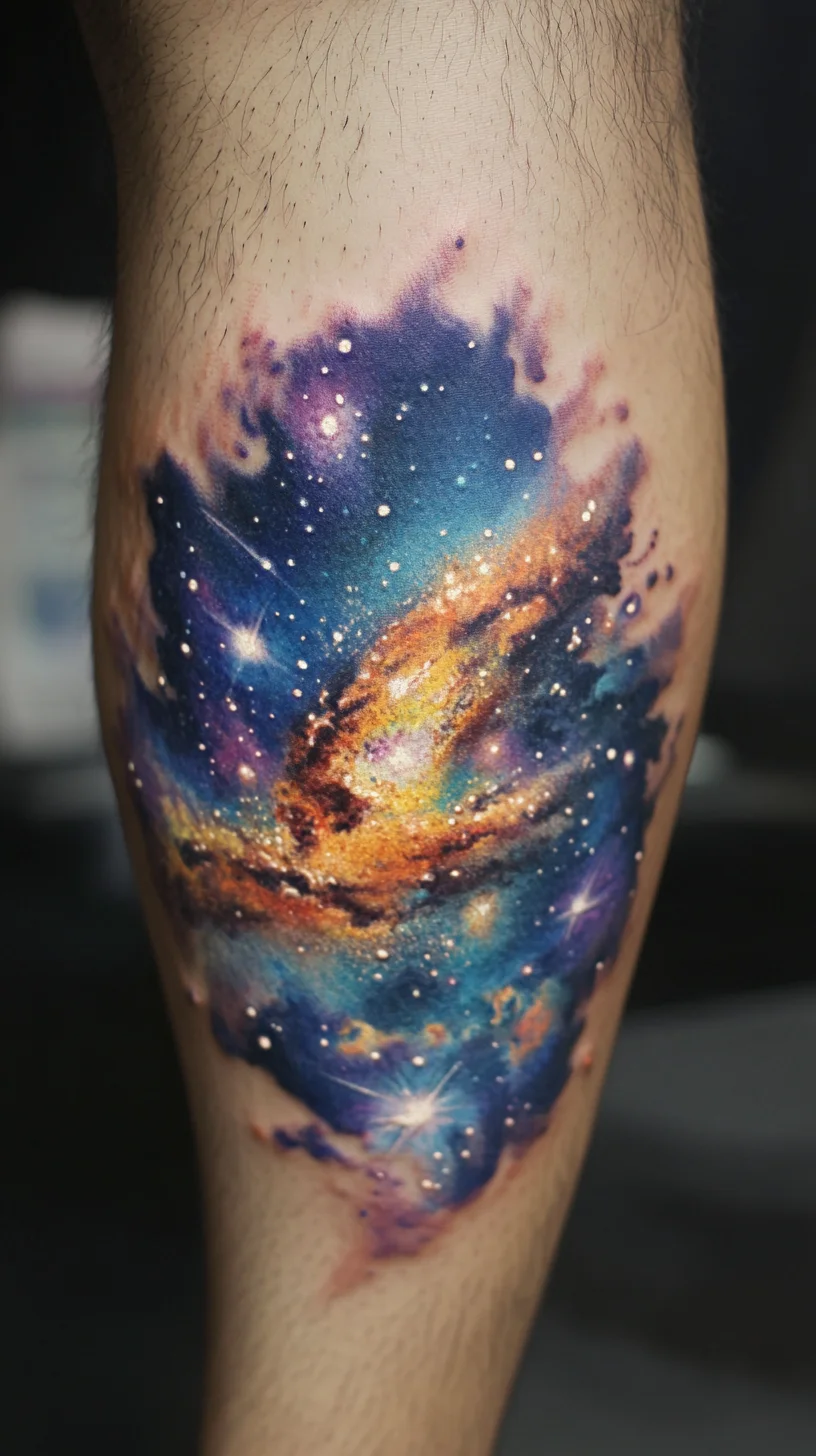 Celestial Wonders: A Stunning Galaxy Tattoo for the Cosmic Dreamer