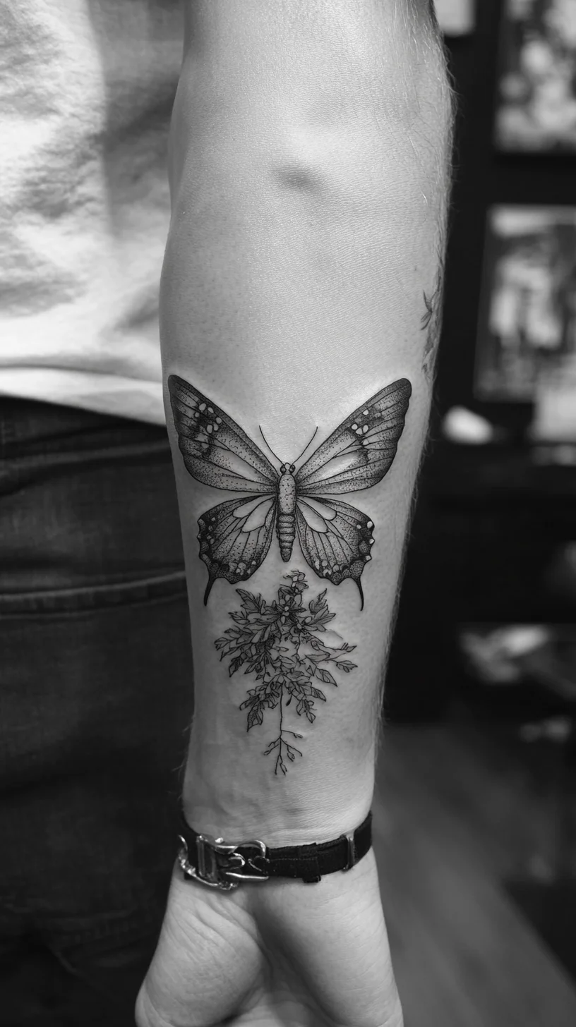 Elegant Butterfly Tattoo: A Stunning Showcase of Nature's Beauty