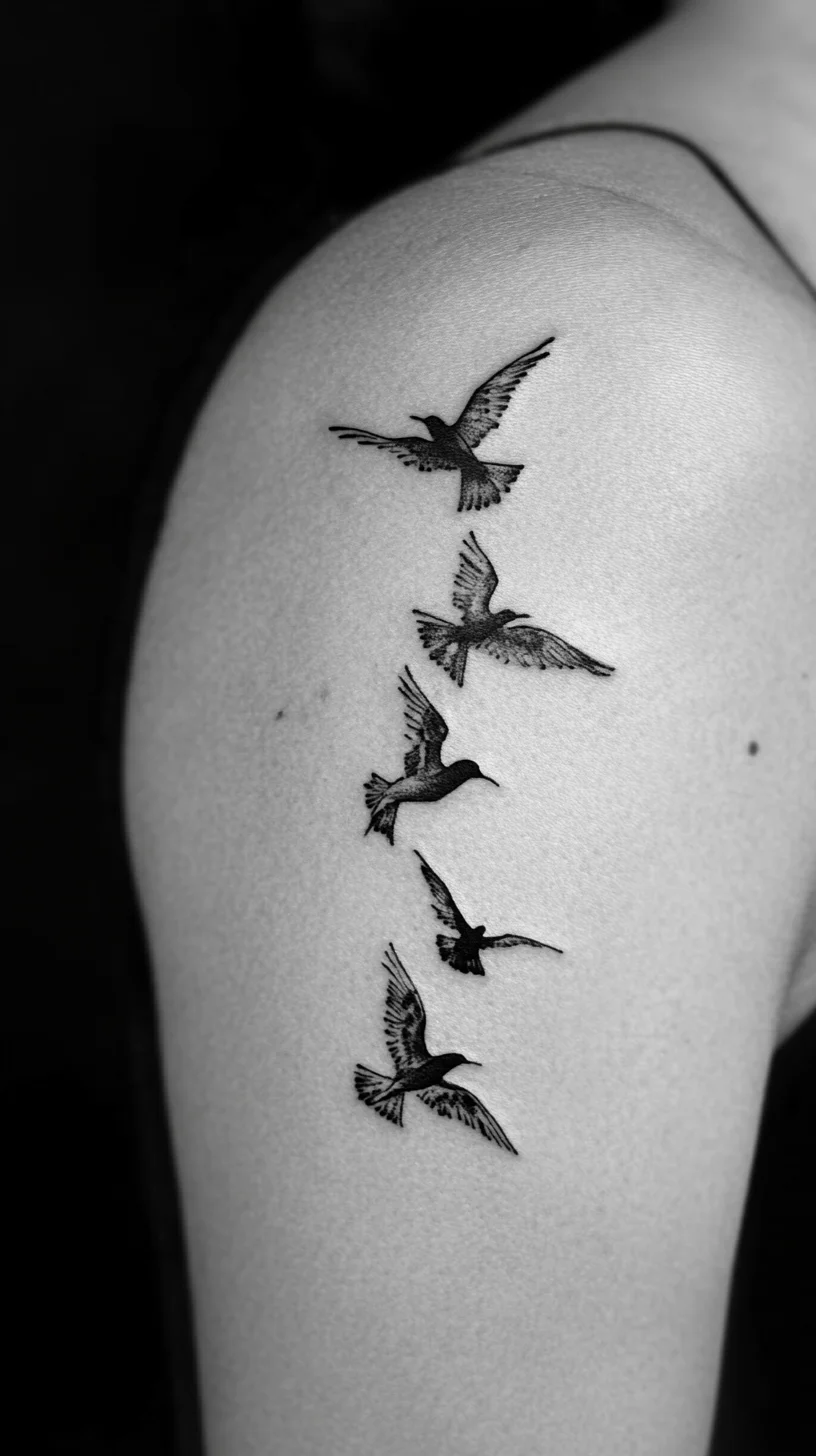 Elegant Flight: Captivating Bird Tattoos Grace Your Skin