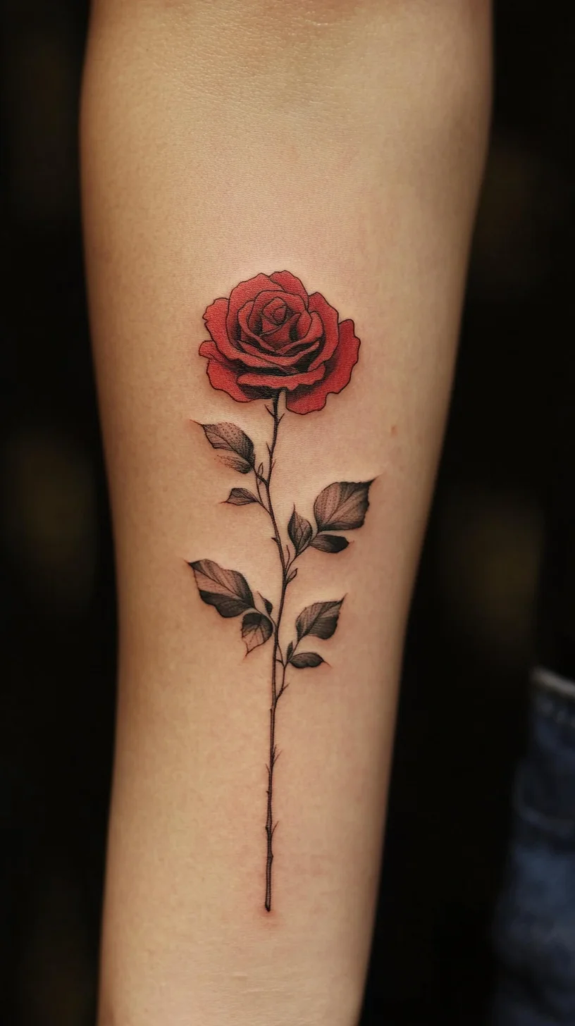 Elegant Rose Tattoo: A Timeless Symbol of Love and Beauty