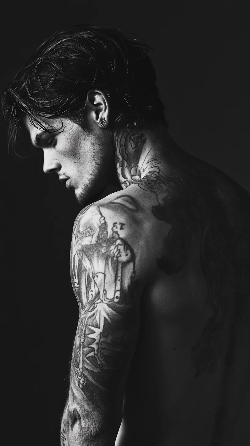 Embrace Bold Artistry: The Allure of Edgy Tattoos and Effortless Hair Styles