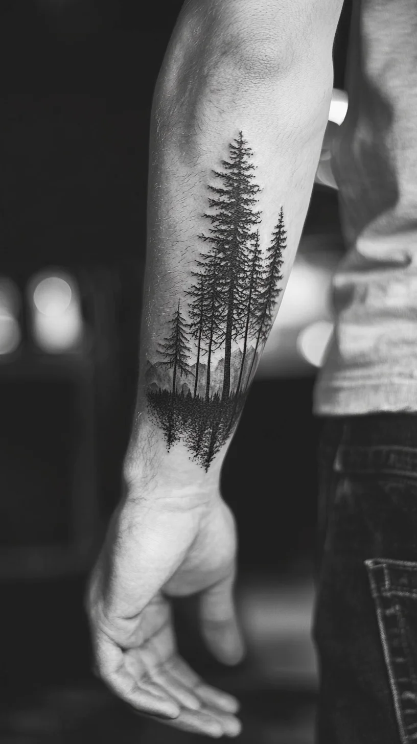 Embrace Nature: Stunning Forest-Inspired Tattoo for the Adventurous Spirit