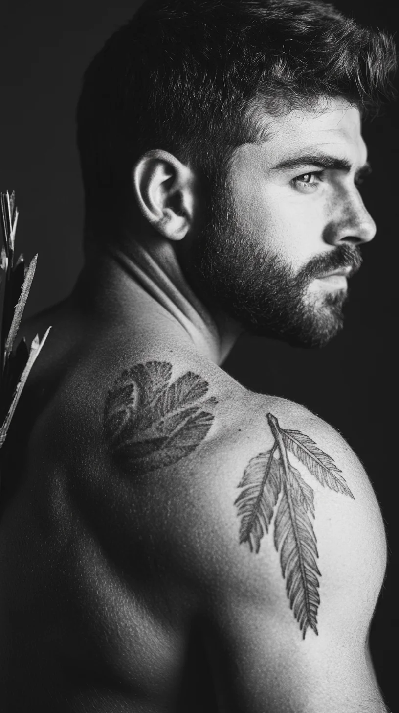 Embrace Nature: Stunning Leaf Tattoos for a Bold Masculine Look