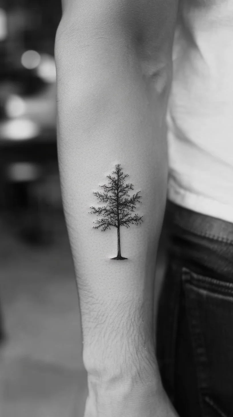 Embrace Nature: The Elegant Black Tree Tattoo for Timeless Style