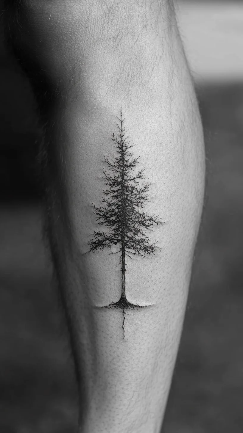 Embrace Nature with a Stunning Black and White Tree Tattoo