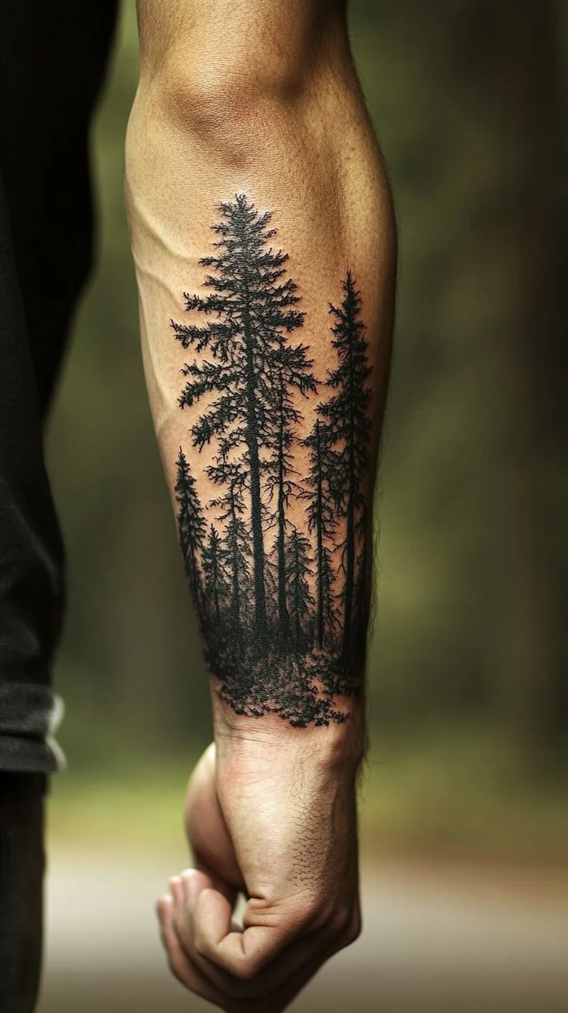 Embrace Nature with a Stunning Forest Tattoo: A Symbol of Strength and Serenity