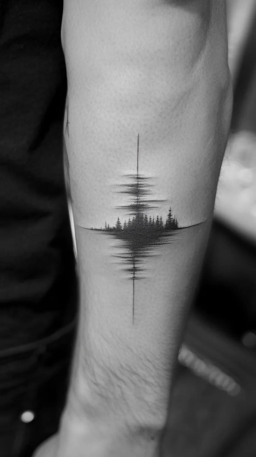 Embrace Nature with Stunning Soundwave Ink: A Tattoo That Speaks Volumes