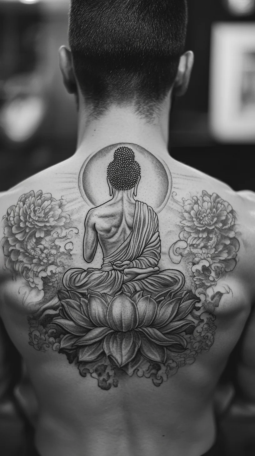 Embrace Serenity: The Tranquil Buddha Back Tattoo Inspiration