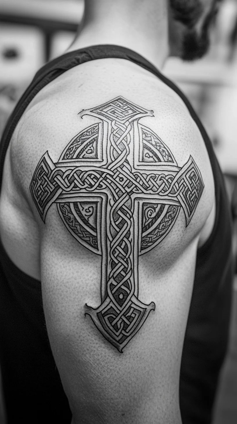 Embrace Timeless Elegance with Intricate Celtic Cross Tattoos