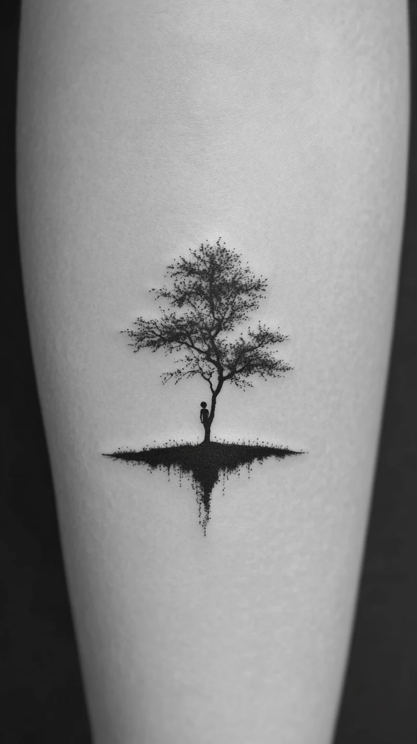 Enchanting Nature-Inspired Tree Tattoo: A Timeless Statement of Strength and Serenity