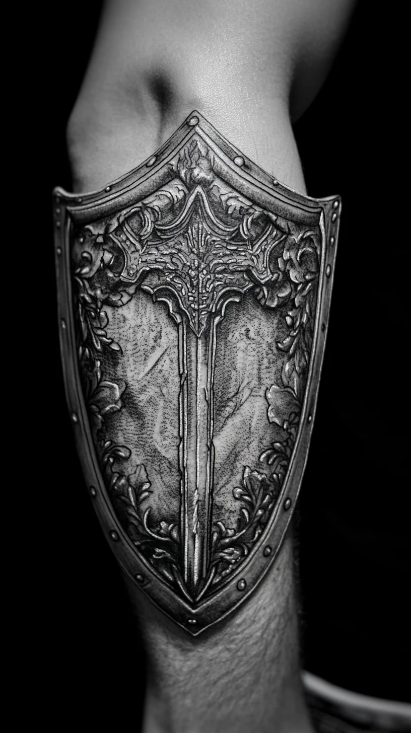 Epic Armor-Inspired Arm Tattoo: The Perfect Blend of Strength and Artistry