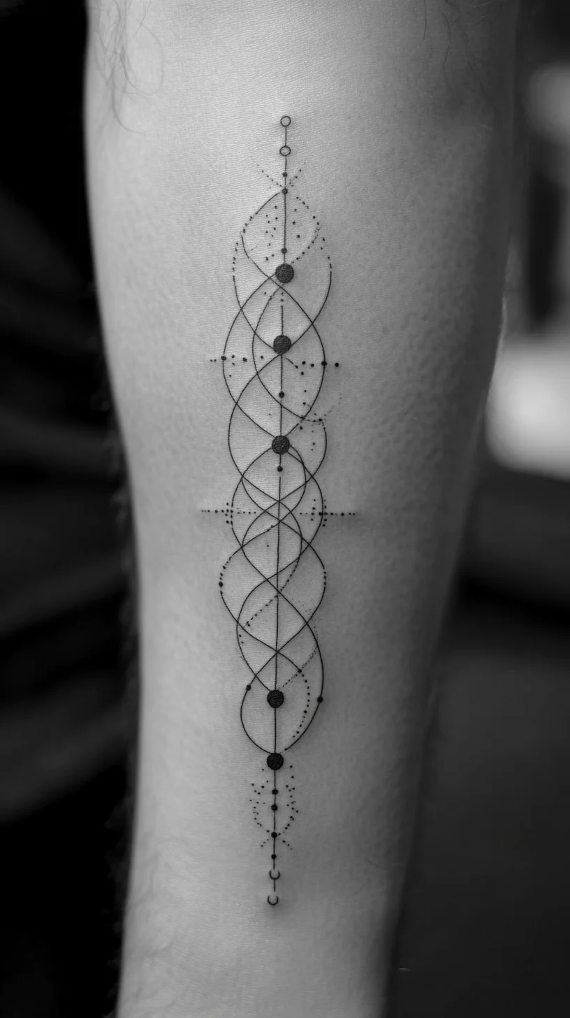 Ethereal Geometric Tattoo: A Timeless Expression of Art and Balance