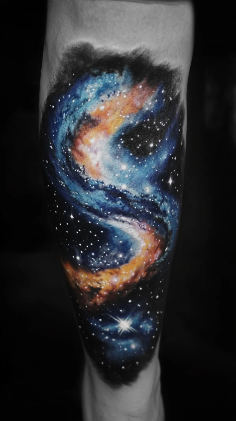 Explore the Universe: Stunning Galaxy-Inspired Tattoo for Cosmic Dreamers