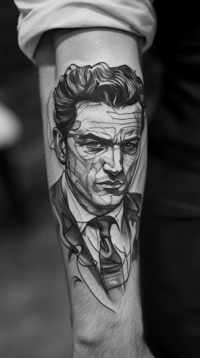 Iconic Portrait Tattoo: A Bold Tribute to Timeless Elegance