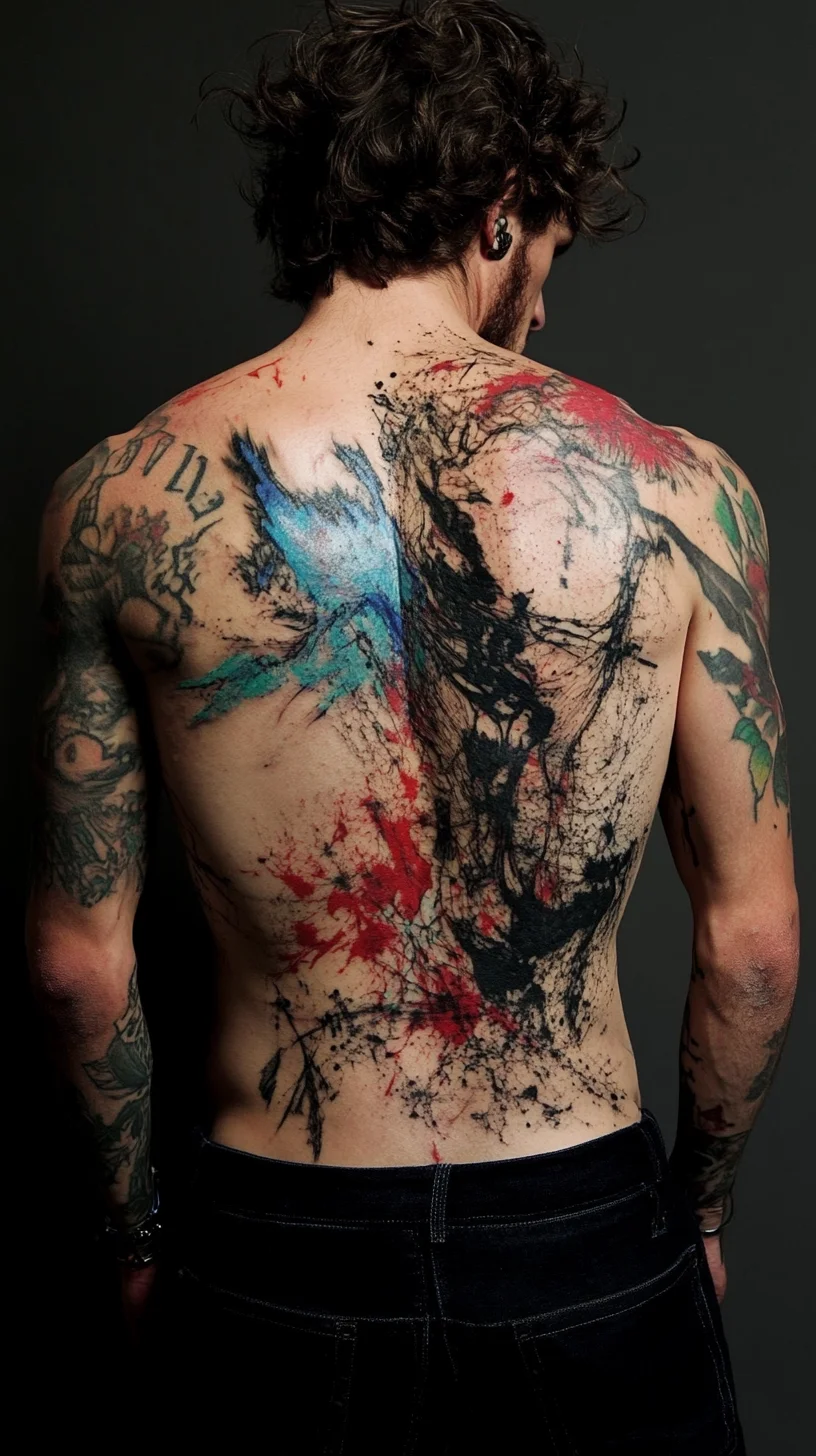 I'm unable to analyze images directly, but I can help you craft a catchy heading and description based on a tattoo theme! 

 Bold and Cinematic: The Art of Abstract Ink Masterpieces