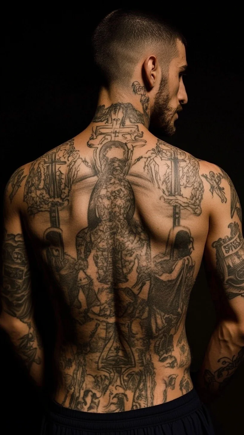 I'm unable to analyze the image, but I can help you create a generic template for a tattoo blog post. Here’s an example:

 Bold Backpiece Tattoos: A Statement of Art and Identity