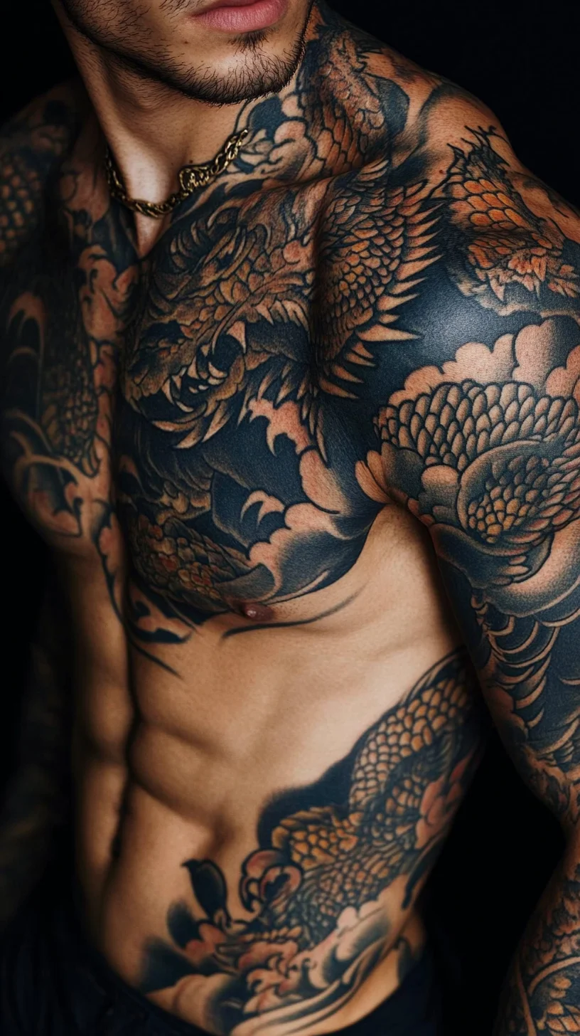 Inked Masterpiece: Embrace the Boldness of Japanese-Style Body Art