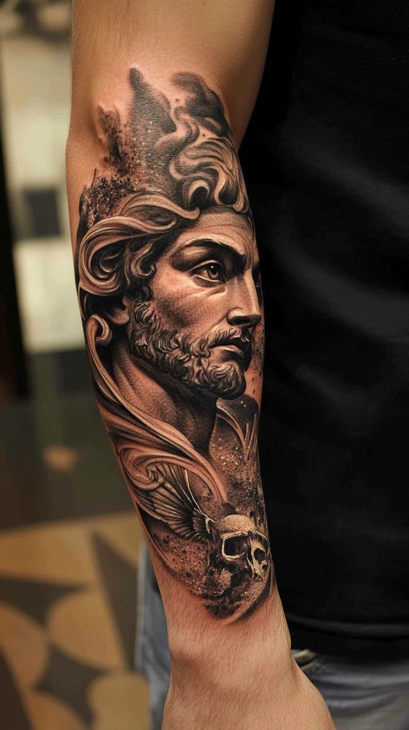 Masterful Realism: The Striking Elegance of Classical Portrait Tattoos