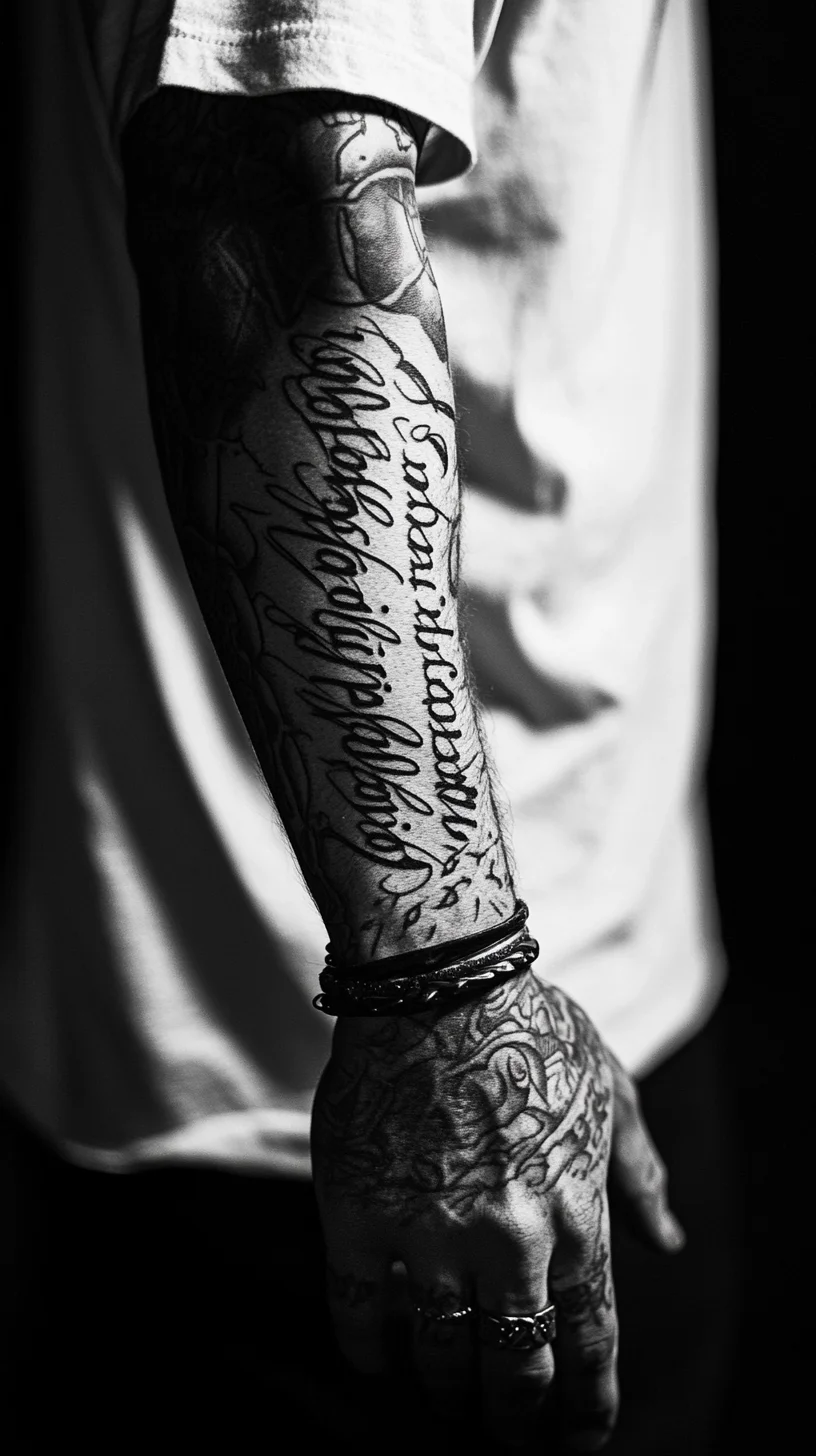 Mastering the Art of Calligraphy Tattoos: Bold Expression on Skin