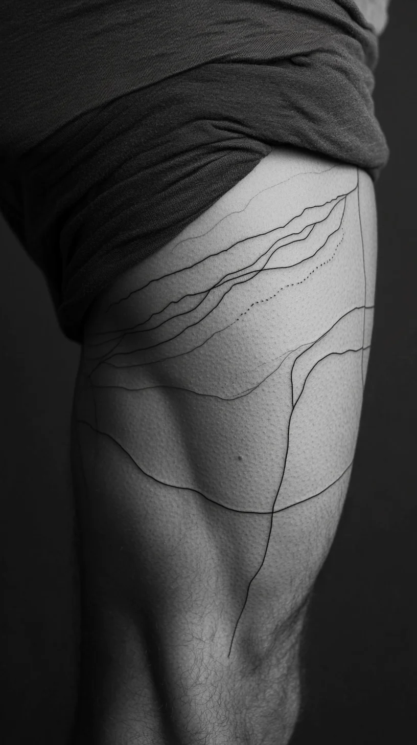 Minimalist Line Tattoos: Artful Geometry on Skin