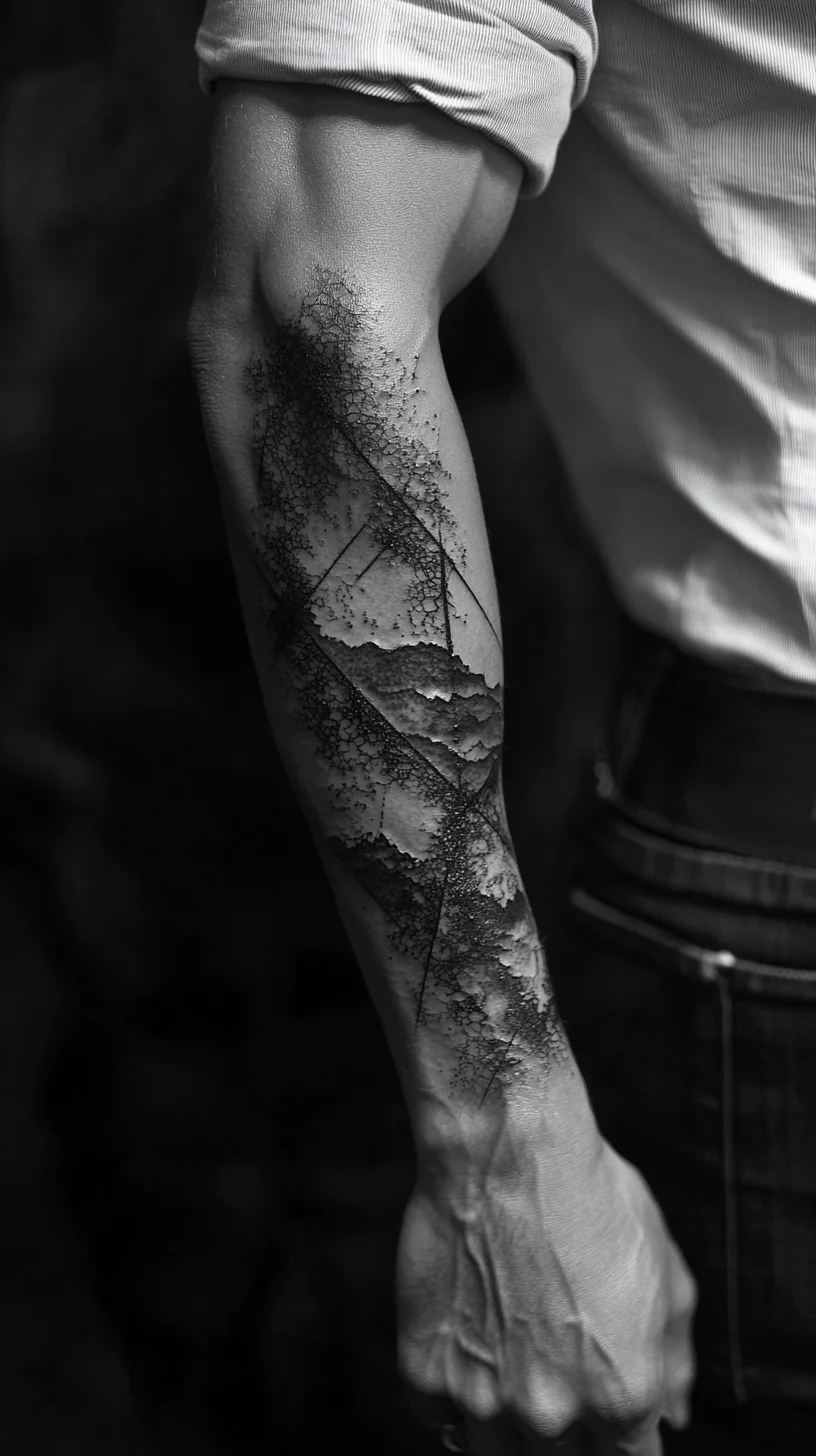 Nature-Inspired Blackwork Tattoo: A Bold Statement of Wilderness and Artistry