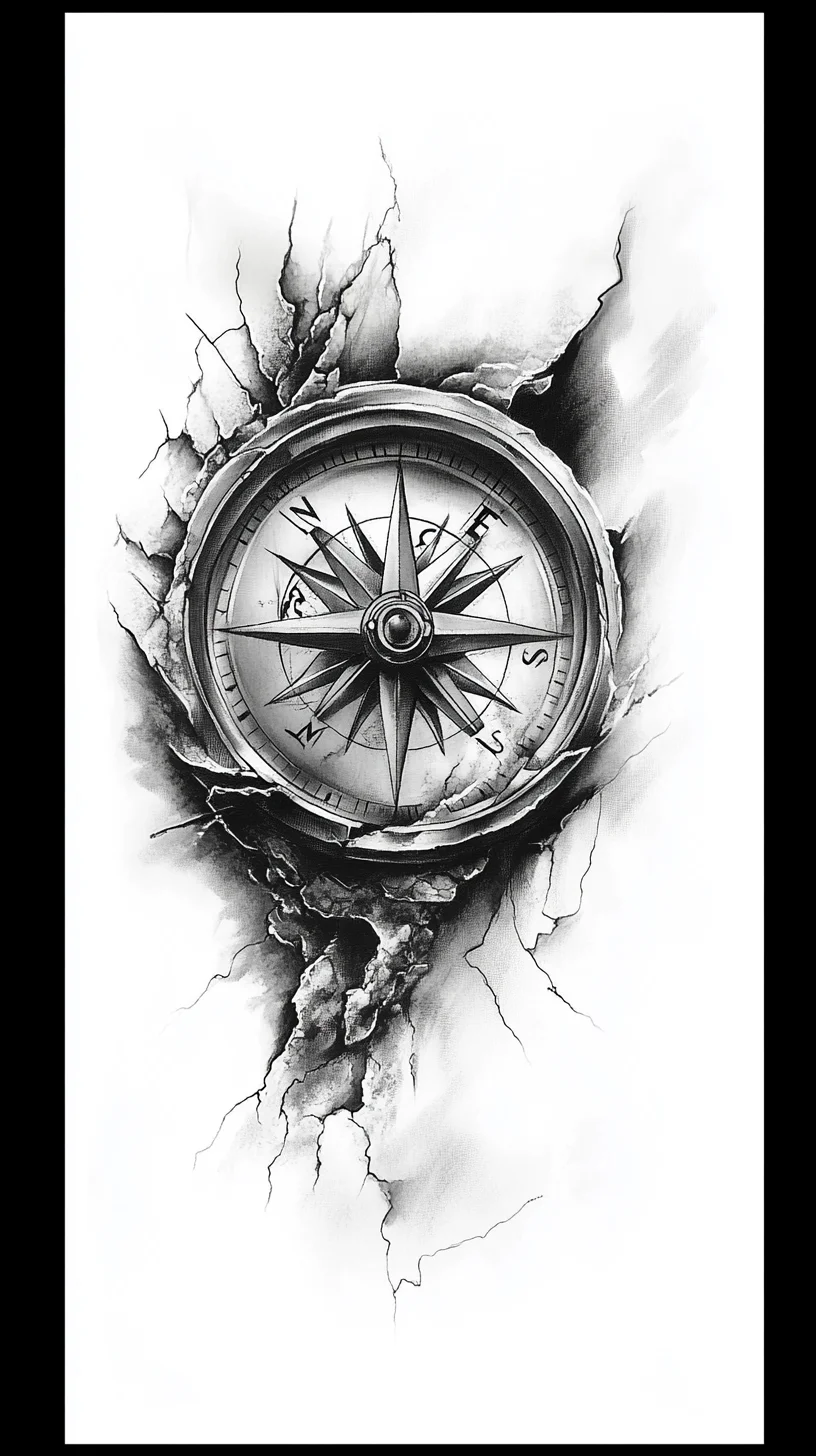 Navigate Your Style: The Captivating Compass Tattoo