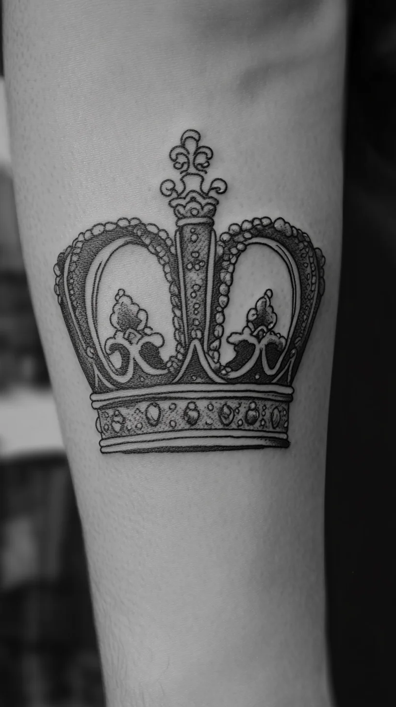 Regal Elegance: The Crown Tattoo for a Touch of Royalty