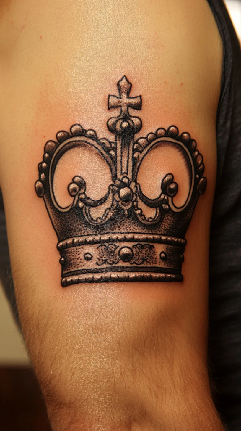 Regal Elegance: The Majestic Crown Tattoo That Commands Attention