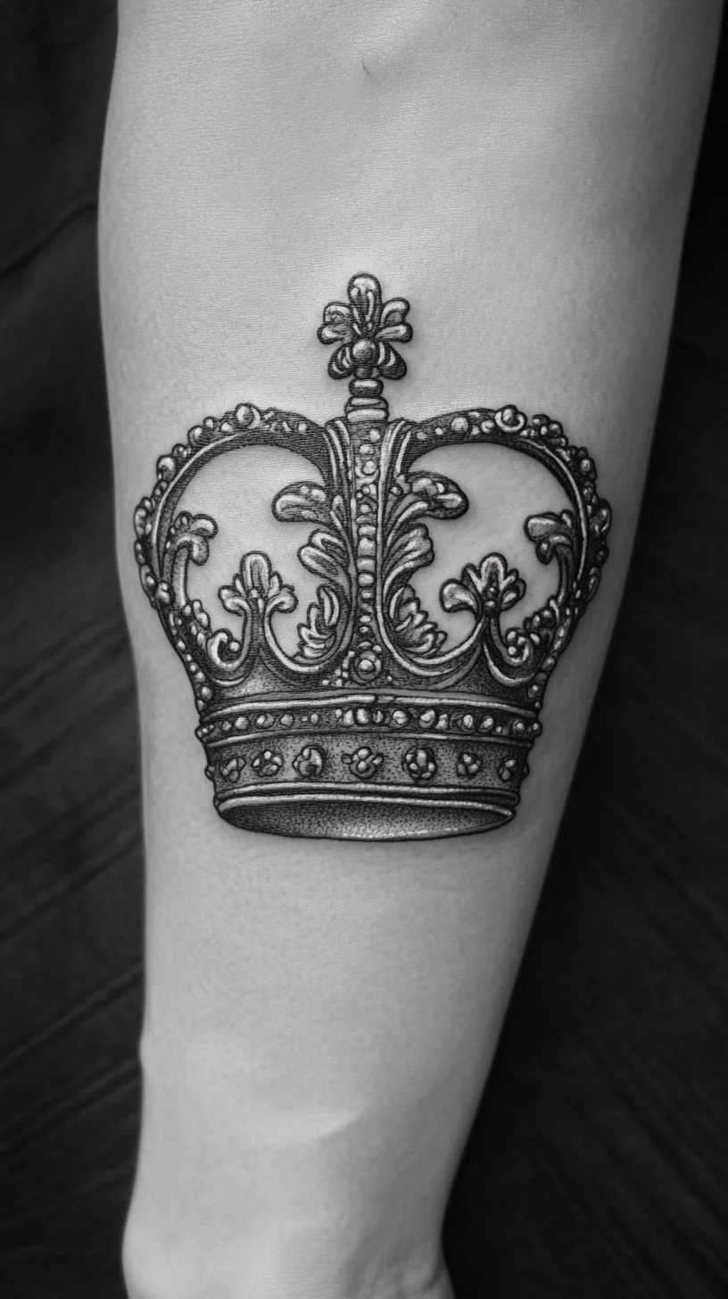 Regal Elegance: The Majestic Crown Tattoo That Exudes Royalty