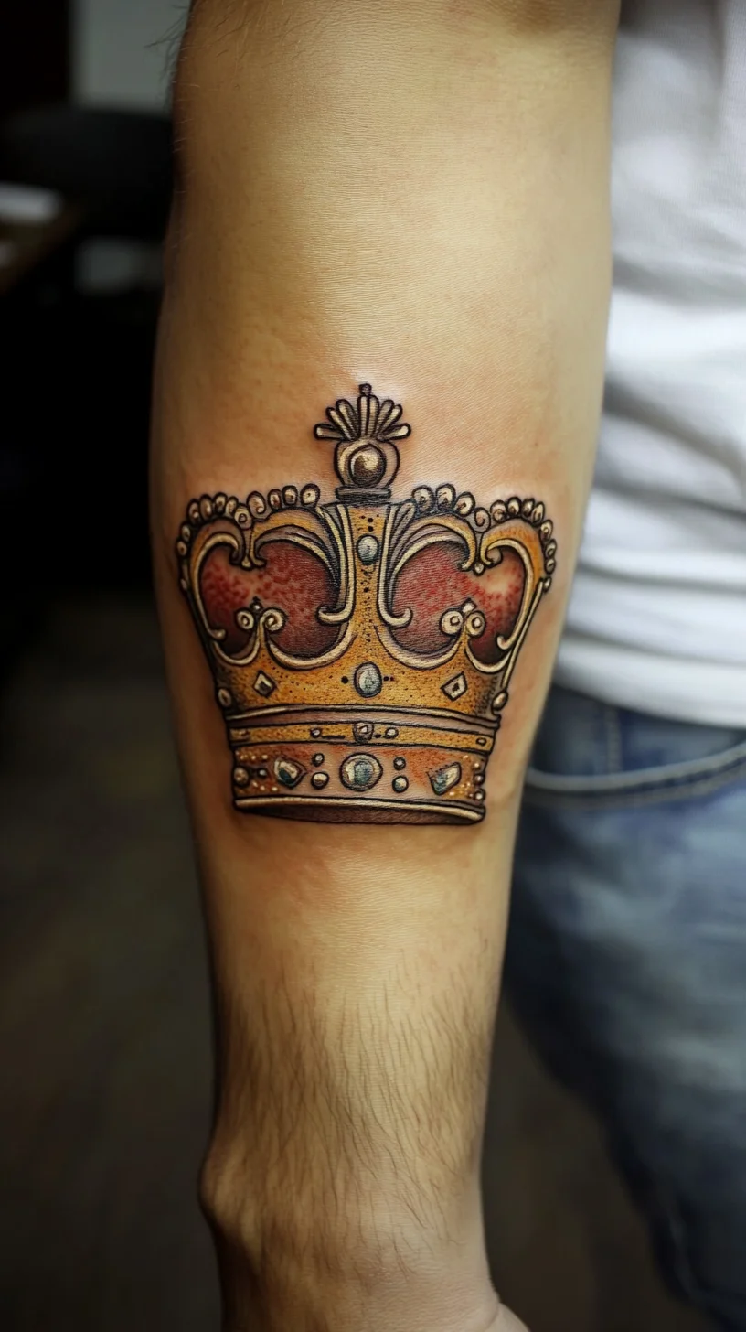 Regal Ink: Discover the Majestic Crown Tattoo for a Touch of Royalty