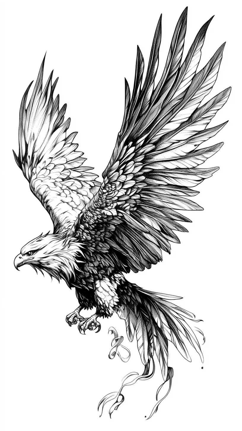 Soar High with This Majestic Eagle Tattoo: A Symbol of Freedom and Strength