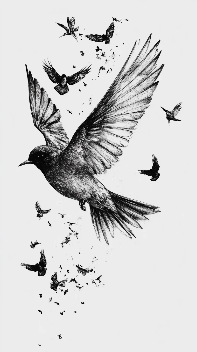 Soar to New Heights with This Stunning Bird-Inspired Tattoo Design