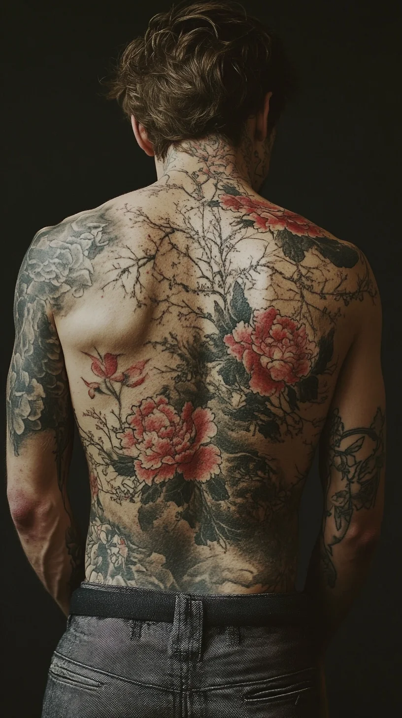 Stunning Floral Back Tattoo: A Bold Statement of Artistry and Personal Expression