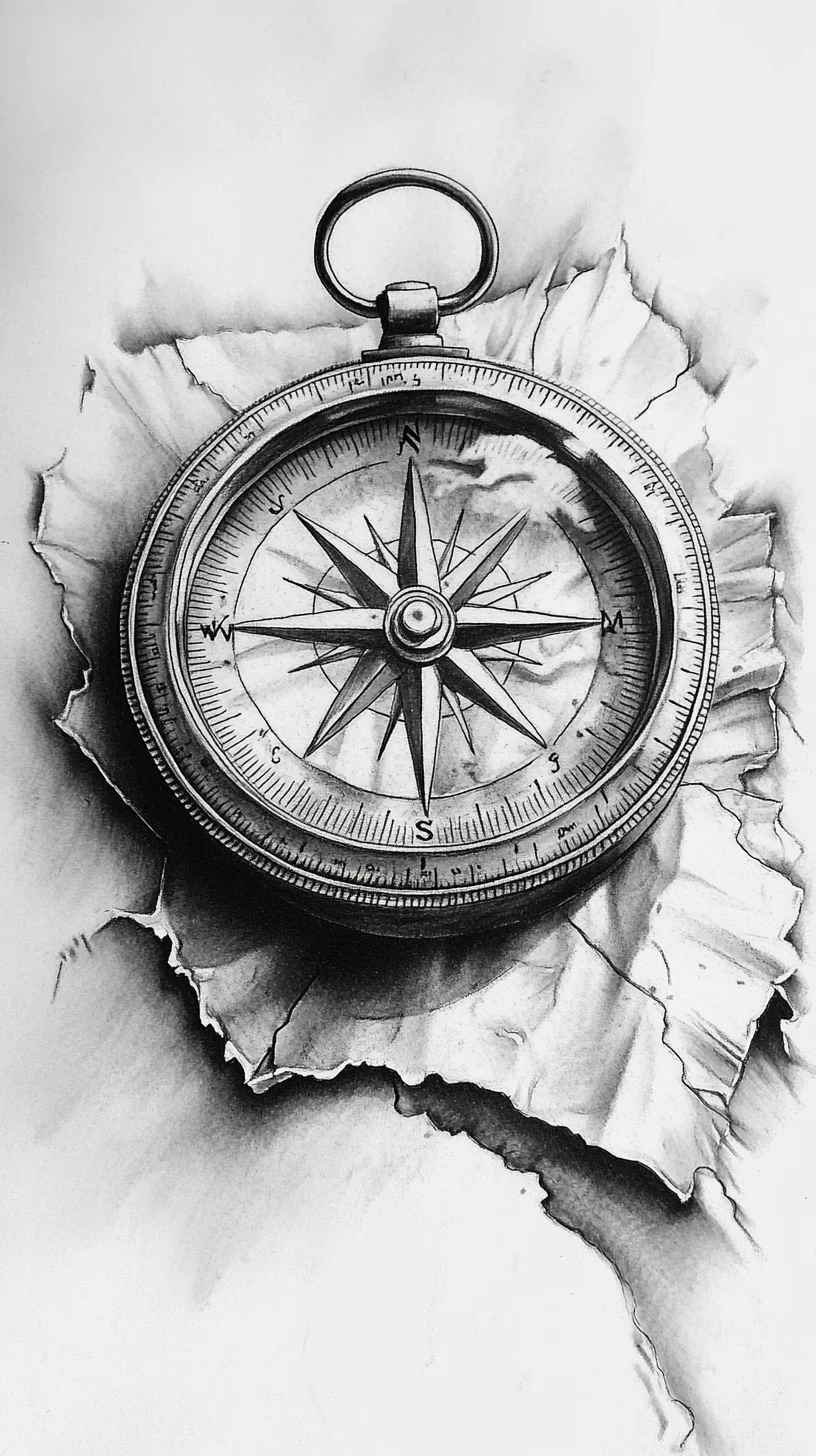 Timeless Compass Tattoo: Navigate Your Journey with Artful Precision