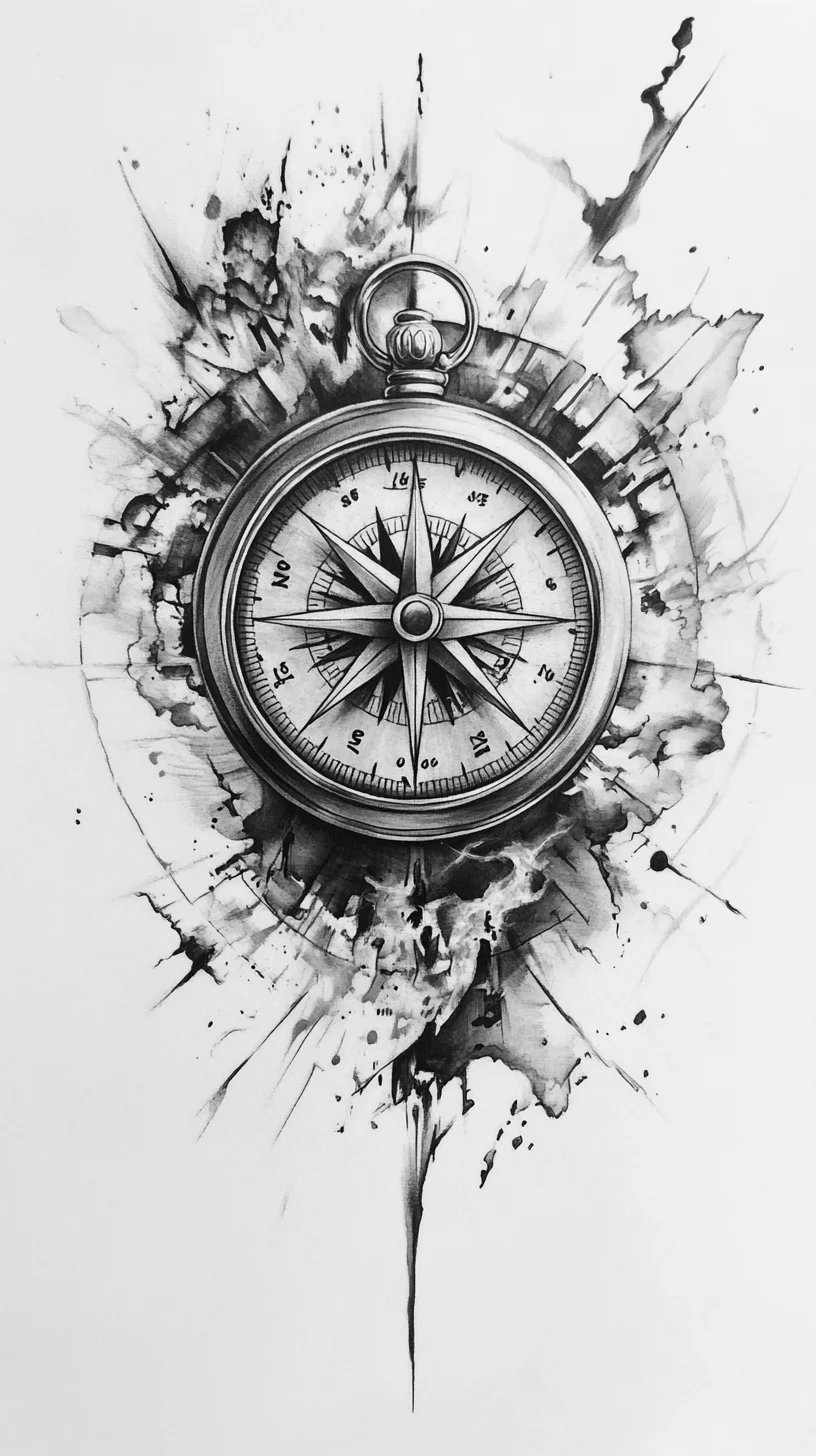 Timeless Compass Tattoo: Navigate Your Journey with Style and Meaning