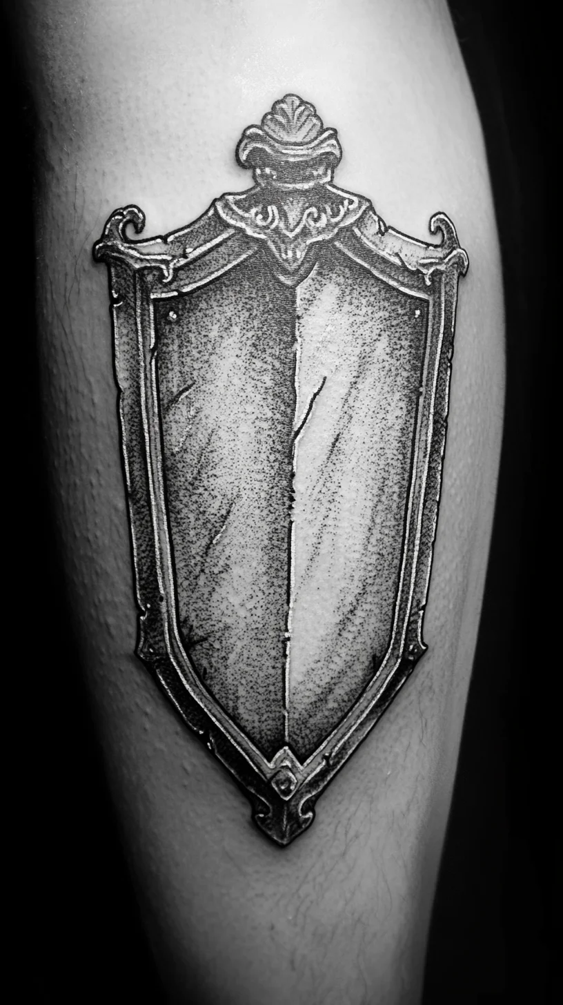 Timeless Elegance: The Shield Tattoo – A Bold Statement of Strength and Protection