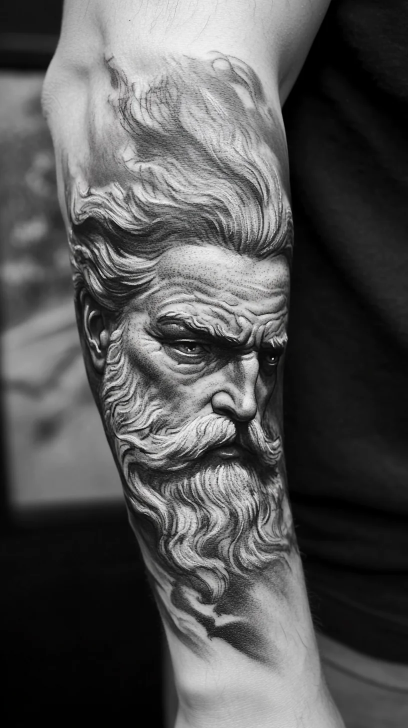 Timeless Majesty: Captivating Realism in Black and Gray Tattoo Art