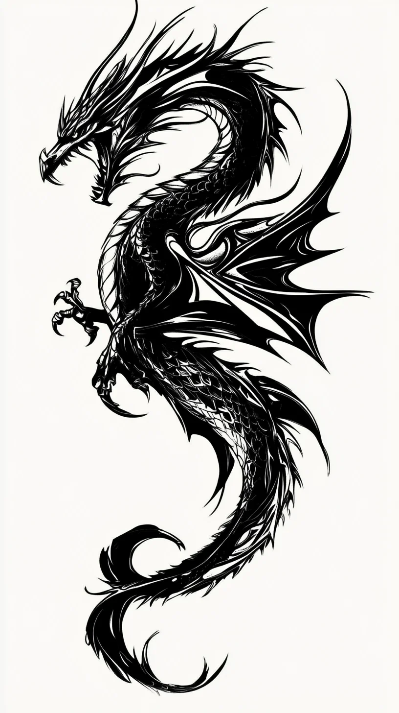 Unleash Your Inner Fire with Striking Dragon Tattoos: Bold and Majestic Designs