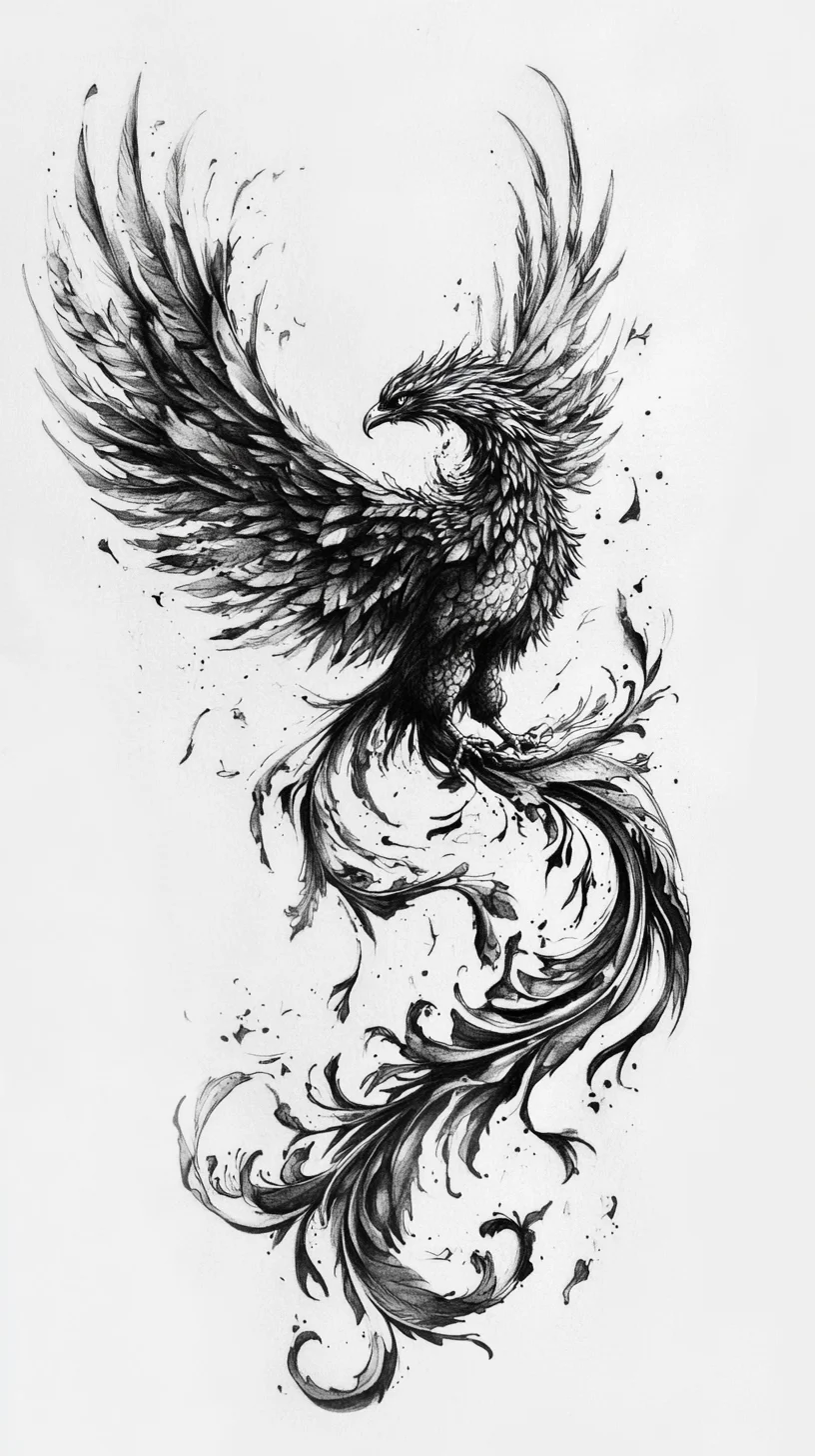 Unleash Your Inner Phoenix: The Artistry of Black and Grey Tattoo Masterpieces