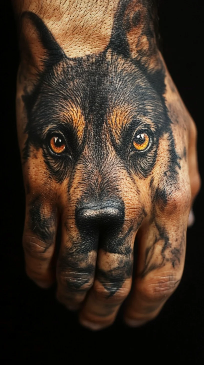 Unleash Your Style: Intricate Realistic Dog Tattoos for Animal Lovers